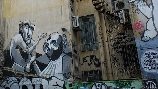 Grafiti en Atenas.