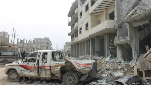 دولت اسلامیہ کے خلاف لڑائی میں کوبانی کا شہر مکمل طور پر تباہ ہو گیا