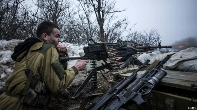 Сепартатист у пулемета