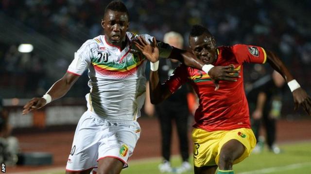 Mali y Guinea empataron 1-1 en el último partido del grupo D.