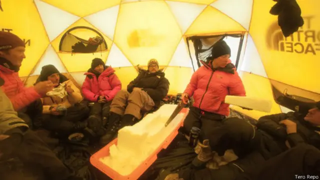 La expedición contó con todos los equipos necesarios para lograr el objetivo.