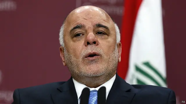 العبادي أعرب عن مخاوفه من تأثير انخفاض إيرادات النفط على الحملة ضد "داعش"