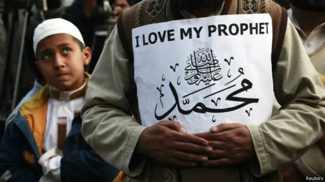 Protes terhadap publikasi gambar kartun Nabi Muhammad berlangsung di sejumlah negara.