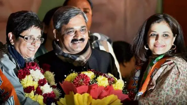 किरण बेदी, शाज़िया इल्मी, सतीश उपाध्याय