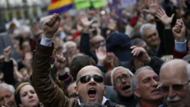 Protesta en Madrid