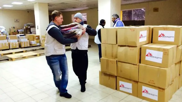 Médicos sin Fronteras tienen dificultades para llevar suministros al frente.