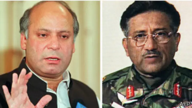 नवाज़ शरीफ़, परवेज़ मुशर्रफ़