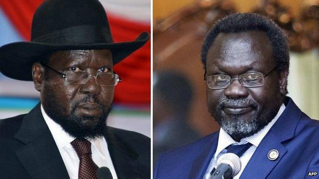 Salva Kiir y Riek Machar