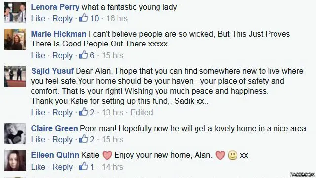 tanggapan di Facebook untuk Alan Barnes