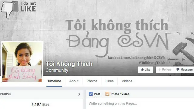 Nhiều người đã qua 'Tôi không thích' để bày tỏ quan điểm cá nhân