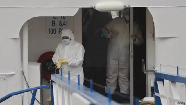 Brote de gastroenteritis en un trasatlántico.