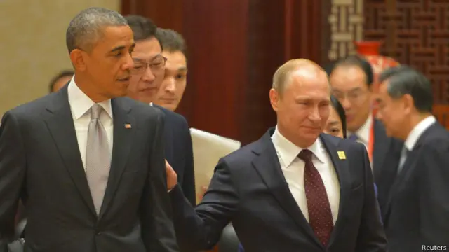 صدر اوباما نے مسٹر پوتن کو مذاکرات سے قبل شام کو فون کرکے یوکرین کے لیے امریکی حمایت کا اعادہ کیا ہے