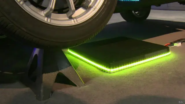 Carga inalámbrica de un coche eléctrico