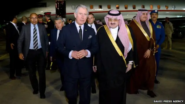 چارلز ماه پیش در پی مرگ ملک عبدالله به عربستان سفر کرد