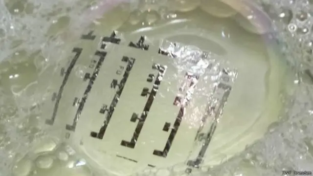 Sensor magnético sobre una burbuja