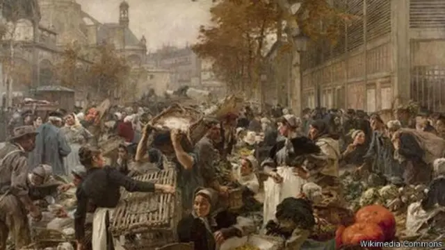 يعود بناء سوق "بطن باريس" إلى أواسط القرن التاسع عشر، وصممه المهندس المعماري فيكتور بالتارد، وهدم في عام 1971