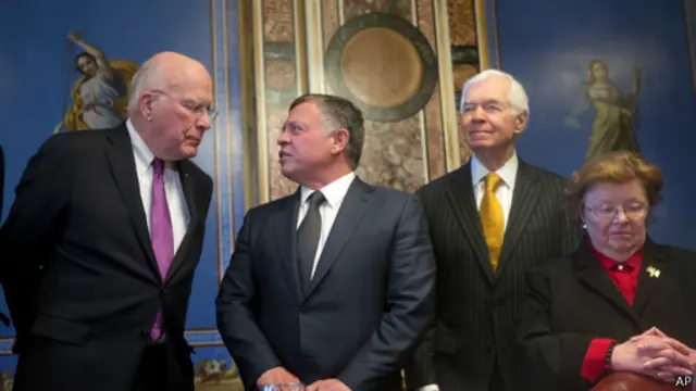 ملک عبدالله در ملاقات با اعضای کنگره از تاخیر در تحویل تجهیزات نظامی گله کرده بود