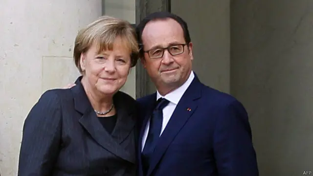 Ангела Меркель и Франсуа Олланд