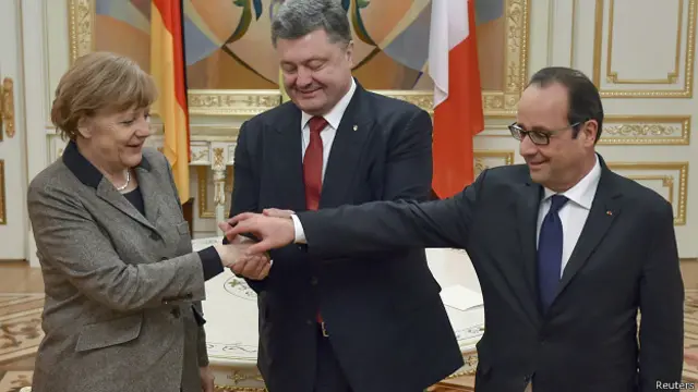 Порошенко, Меркель і Олланд