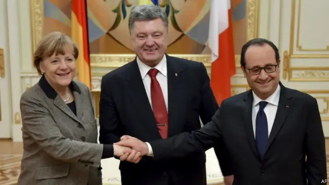  رهبران فرانسه و آلمان پس از مذاکره با رهبران اوکراین عازم مسکو شدند