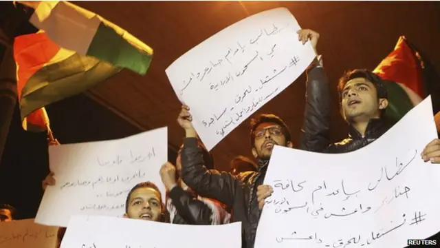 Ürdün'de pilotun öldürülmesini kınamak için gösteriler düzenlendi.