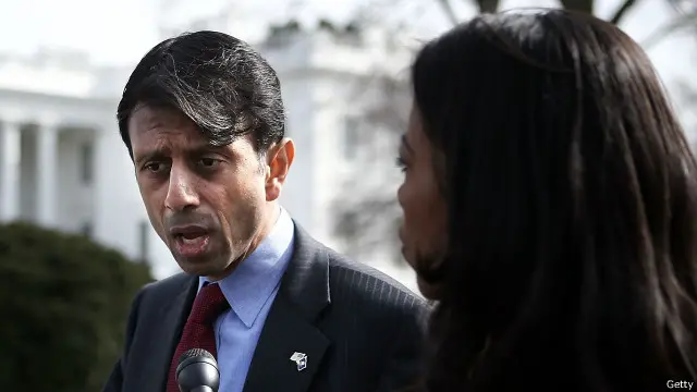 ے لوزیانا کے گورنر بابی جندل کا جو پیدا ہوئےتھے پيوش جندل لیکن ہائی سکول تک پہنچتے پہنچتے اپنا مذہب تبدیل کر کے ہوگئے بابی جندل