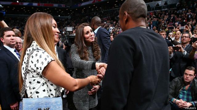 Beyoncé y Jay Z con Kate Middleton