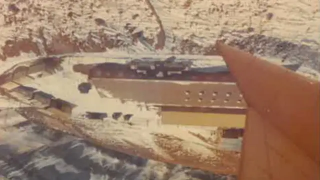 پایگاه کبکان - عکس از داخل هواپیمای سیا گرفته شده است