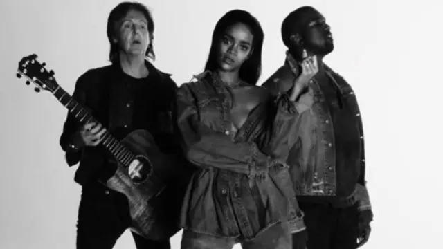 Paul McCartney, Rihanna dan Kanye West 