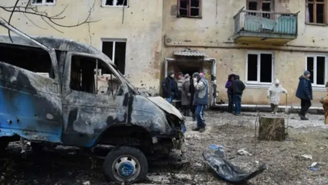 Руйнування на сході України 