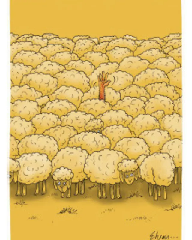 کارتون احسان گنجی، قانون