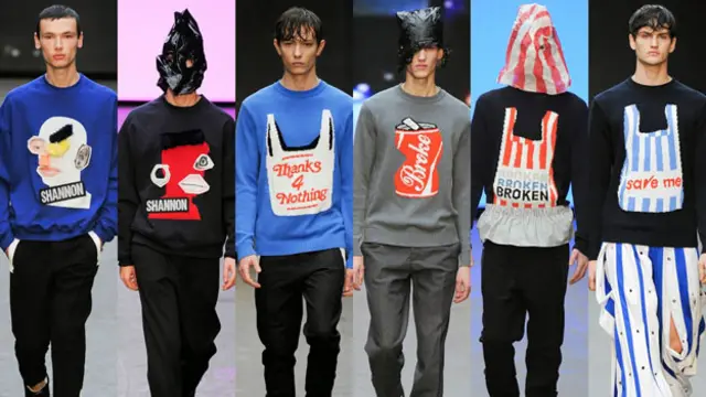 英国新锐设计师夏侬的2015标语套头衫系列