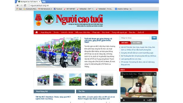 Trang mạng của Người Cao Tuổi bị đóng cửa