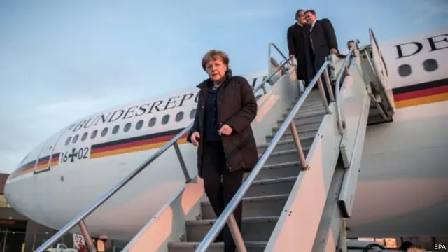 المستشارة الألمانية وصلت إلى واشنطن يوم الأحد