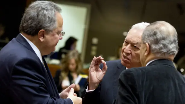 Nikos Kotzias ve Jose Manuel Garcia-Margallo