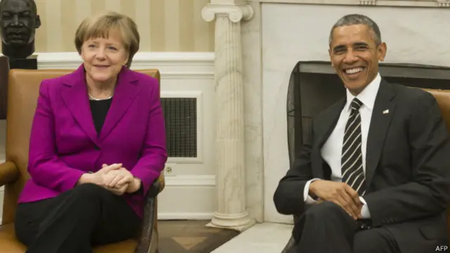 Обама и Меркель