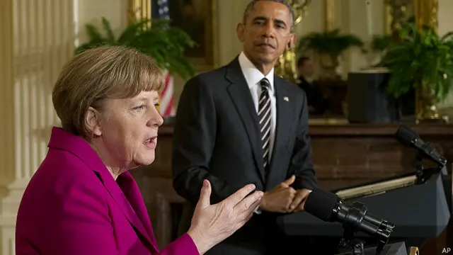 बराक ओबामा, एंगेला मर्केल