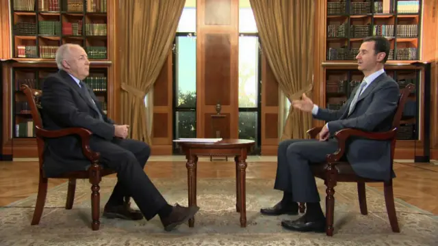 Esad BBC muhabiri Jeremy Bowen'ın sorularını yanıtladı