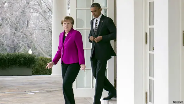Меркель и Обама в Белом доме