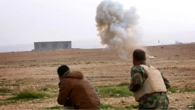 قوات البيشمركة تفجر لغما زرعه مسلحو تنظيم الدولة.