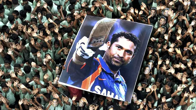 सचिन तेंदुलकर का पोस्टर 