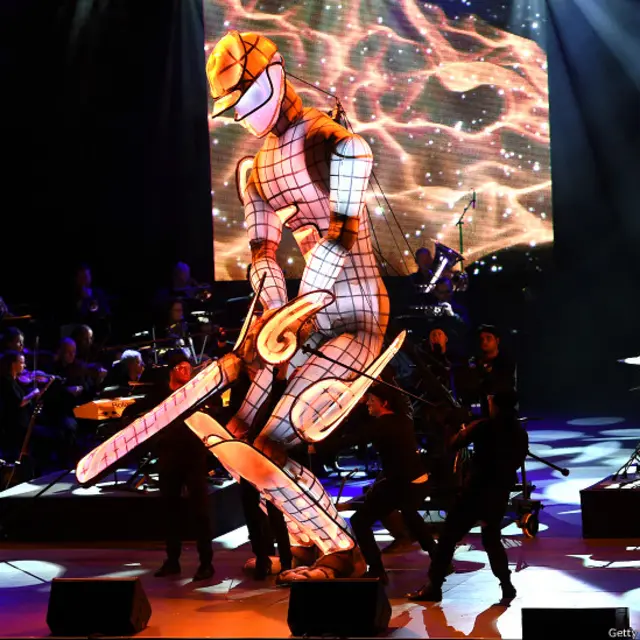  آئی سی سی کرکٹ ورلڈ کی افتتاحی تقریب کا ایک منظر۔