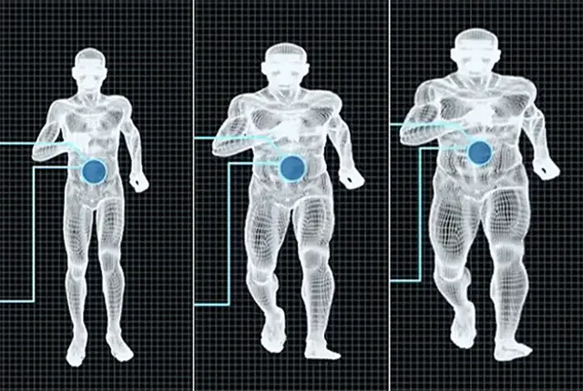 Esta es la evolución en el tamaño de los jugadores desde 1962 (izquierda) hasta hoy en día (derecha). 