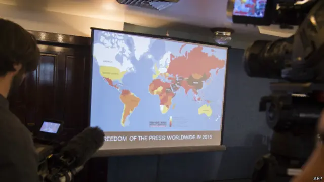 Презентация рейтинга "Репортеров без границ"