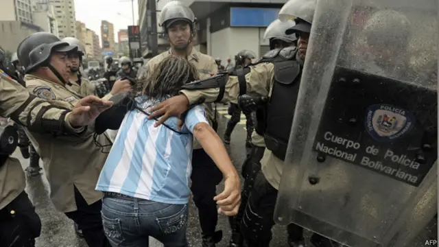 manifestacion, caracas, arresto