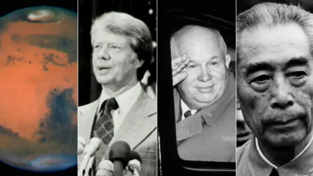 Marte, Jimmy Carter, Nikita Krushchev, Zhou Enlai 