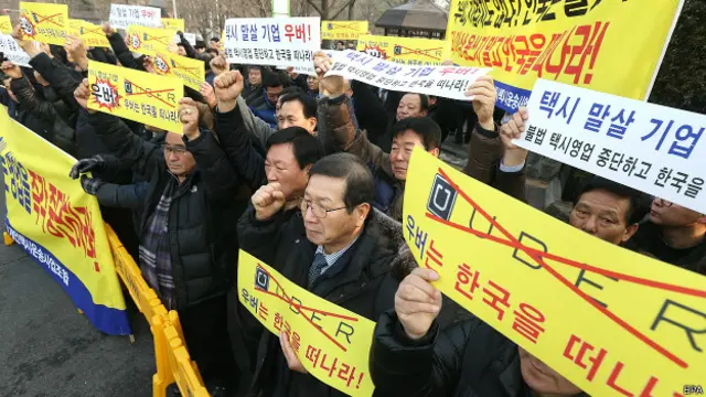 Простесты против Uber