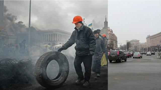Ранок 20 лютого, Майдан Незалежності. 