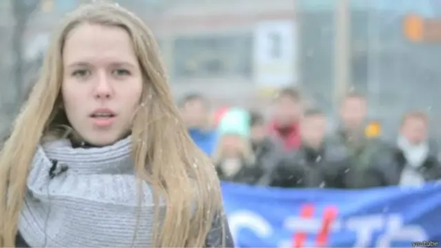 Кадр из обращения прокремлевского движения "Сеть" 