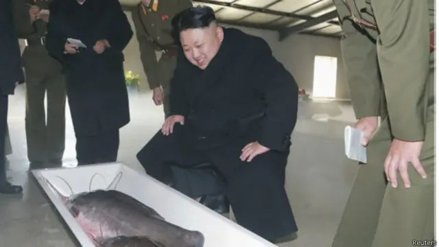 Ким Чен Ын на рыбоводной ферме 6 декабря 2014 года